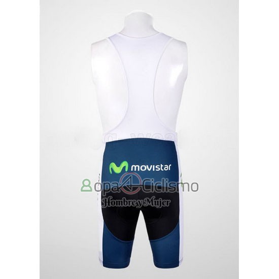 Movistar Ropa Ciclismo Culotte Corto 2012 Mangas Cortas Azul